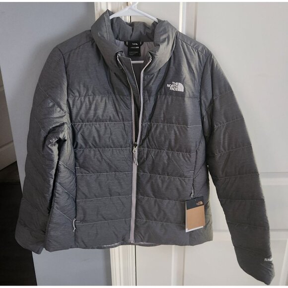 The North Face Womens Minoqua Down Jacket Heathered Grey Size Large - Picture 1 of 4